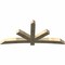Ekena Millwork Alberta Rough Sawn Timber Gable Bracket, Douglas Fir, 96"W x 44"H x 6"D x 6"F, 11/12 Pitch GBW096X44X0606ALB00RDF - alternate 2